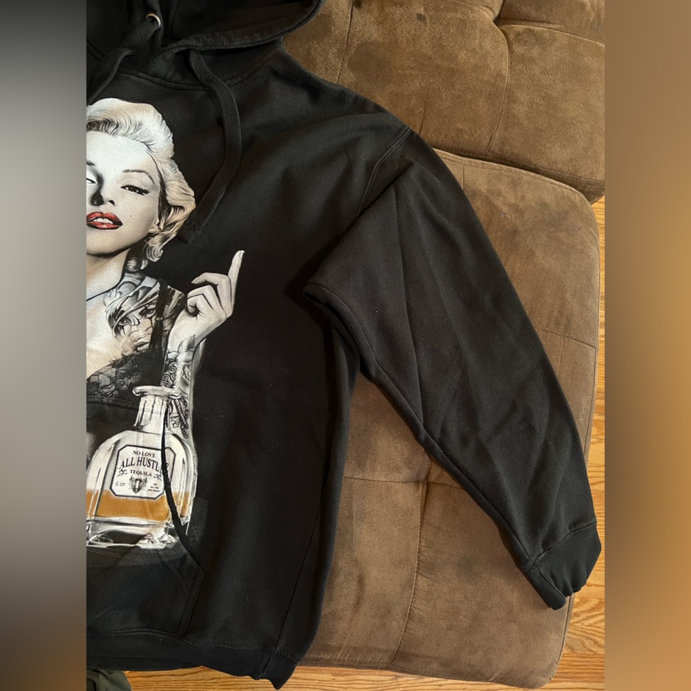 Marilyn Monroe Graphic Print Hooded Sweater Size XL - Picture 5 of 10